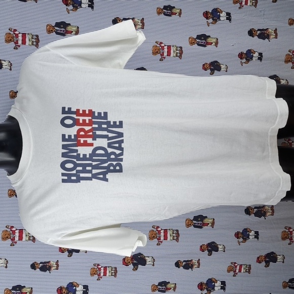 Vintage Perry Ellis America spellout graphic XL Big single stitch white t-shirt - Picture 2 of 6